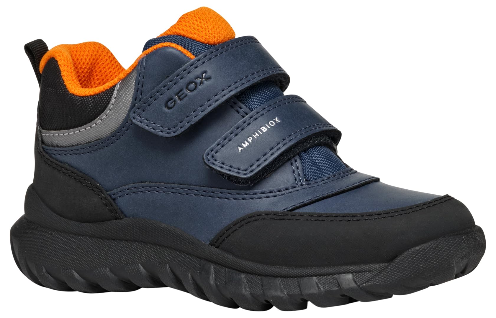 Geox J SIMBYOS BOY B ABX Sneaker, 1 UK Blue