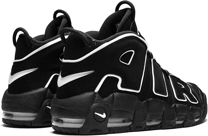 Nike uptempo all black Clearance