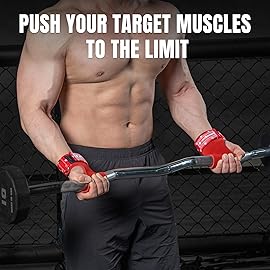 MANUEKLEAR Gym Straps Weight Lifting, Double Leather Lifting Straps for Men Deadlift with Cushion Wrist Loop, Gym Liftings Wrist Wraps for Weightlifting