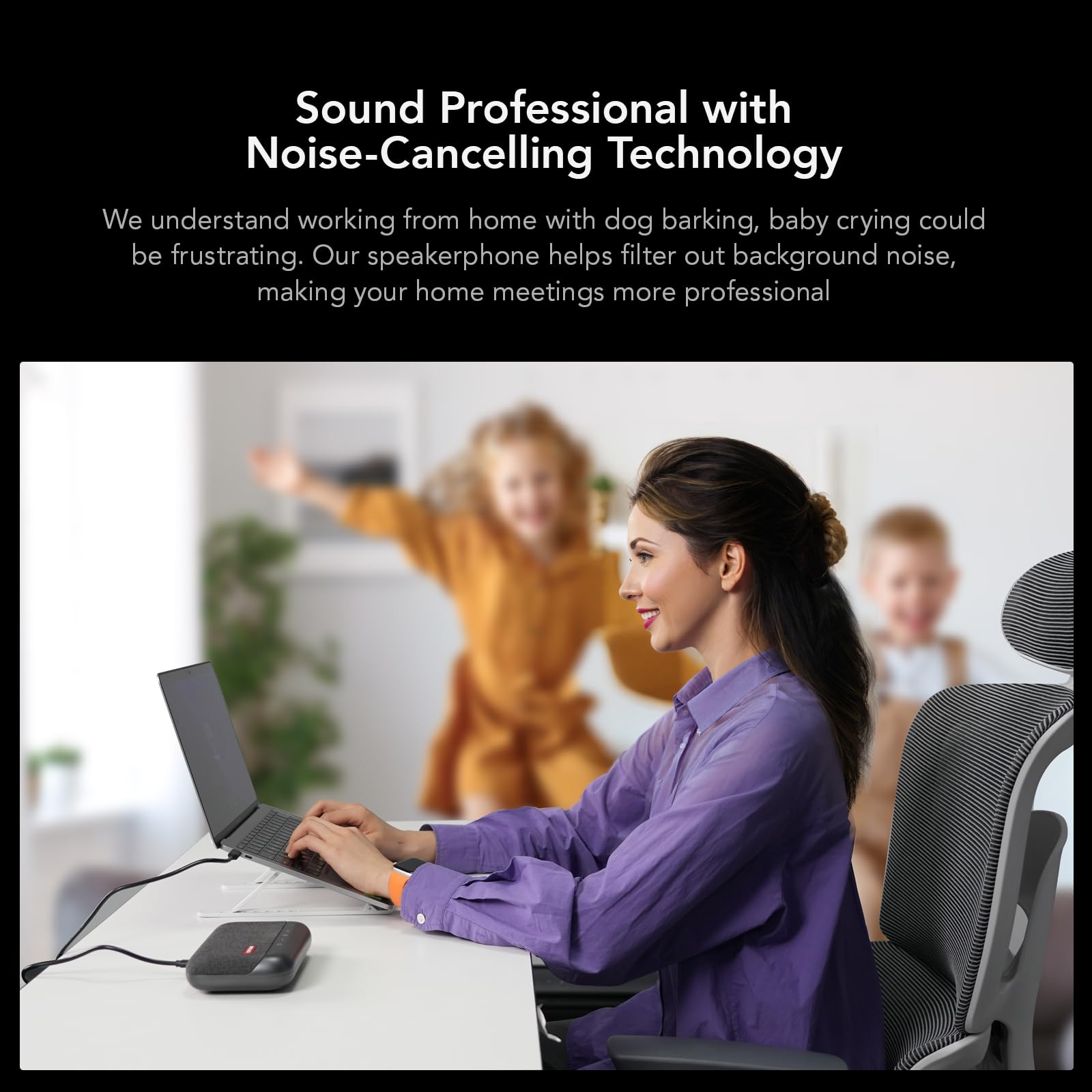 Nuroum A05U Microfono USB per Conferenze, Microfono & Acquisizione Vocale 360° con Cancellazione Rumore, Altoparlante per PC/Ufficio Domestico/Laptop/Riunioni, Plug&Play Compatibile con Zoom/Teams/Mac
