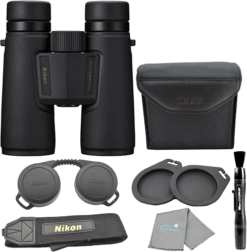 Nikon Monarch M5 8x42 (16767) Black Binoculars Bundle with Lens