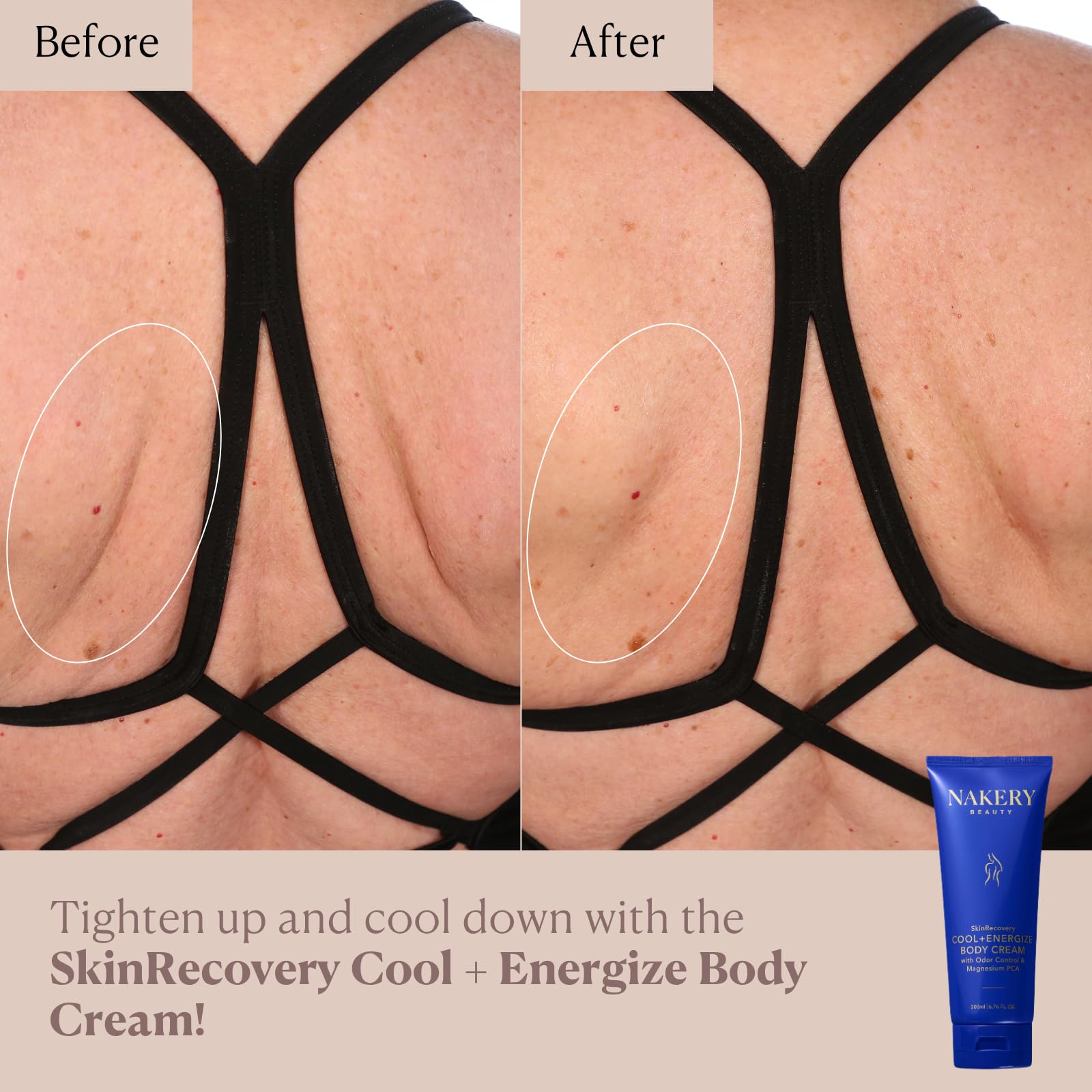 Nakery SkinRecovery Cool + Energize Cooling Magnesium Body Cream