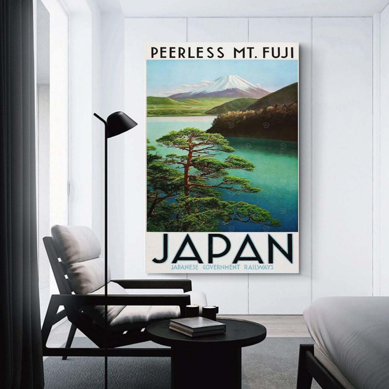 Junmoney Mt. Fuji Japan Travel Canvas Wall Decor 20x30inch(50x75cm), for Workspace Walls, Study Corners Or Bedrooms, Decorative Artwork for Productive Spaces