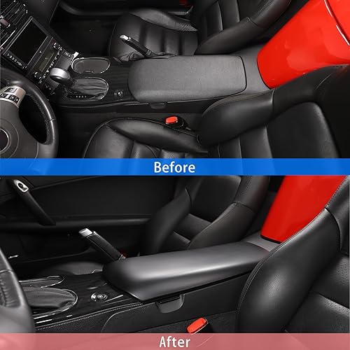 Miniatura 2 de Cubierta de panel de caja de reposabrazos compatible con Chevy Corvette C6 2005-2013, caja de reposabrazos de control central, accesorios de