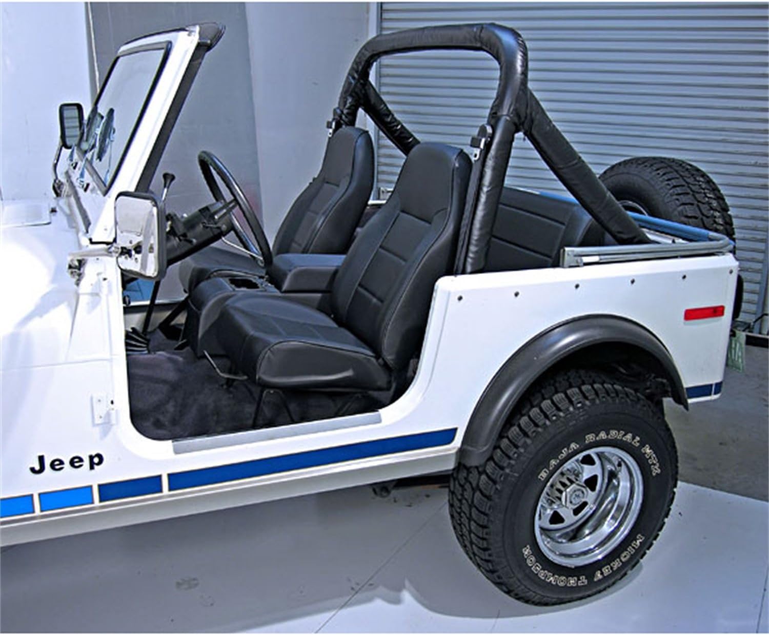 Rugged Ridge | Seat, High-Back, Front, No-Recline, Black Denim | 13401.15 | Fits 1976-2002 Jeep CJ & Wrangler YJ/TJ