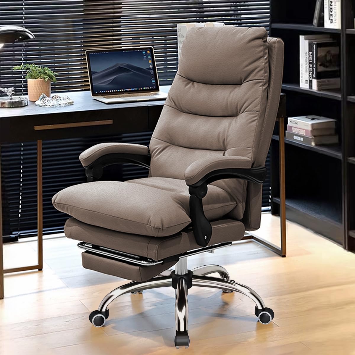 XUEGW Office Chair with Foot Rest Gaming Chair Ergonomic Executive Desk Chair High Back Computer Chair