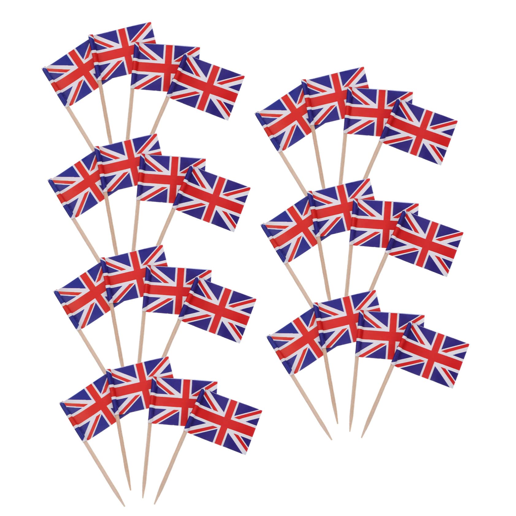 TOPBATHY 5 Set Di Bandiere Di Paesi Delicati Bandiere Con Stuzzicadenti Per Feste Decorazioni Decorative Per Cupcake Per Matrimoni 200 Pezzi * 5