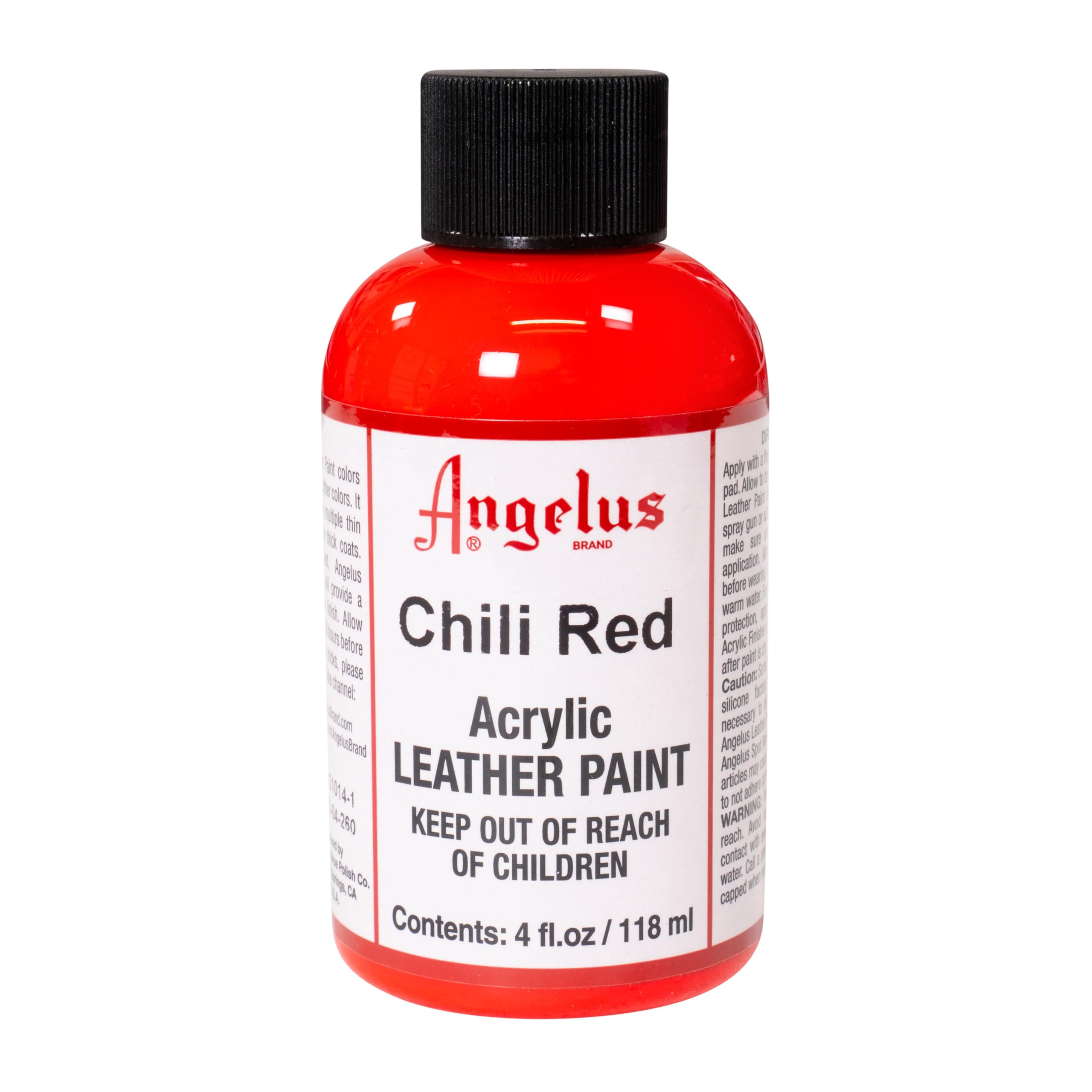 Angelus Leather Paint 4 Oz Chili Red