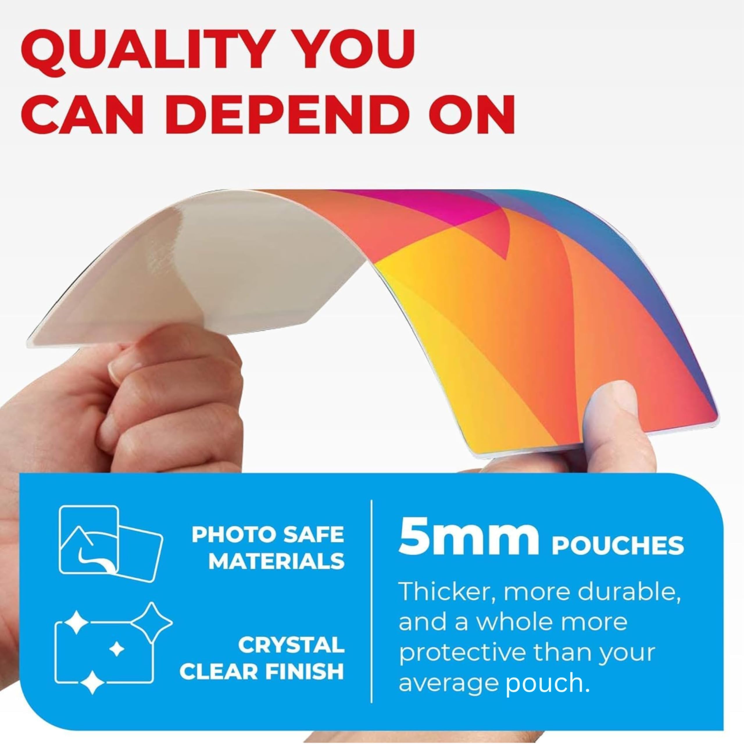 Simply Cool Fogli di laminazione termica da 5 mil 100 ct 2,3 x 9,4 cm