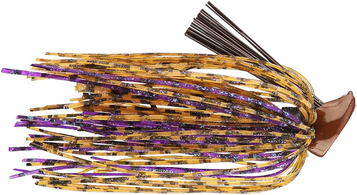 Buckeye Lures 1/2 Oz Flat Top Finesse Jig with Premium Skirting & Rubber Skirt Collar Durable Versatile Fishing Bait