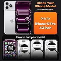 Vista 286 de TAURI Funda magnética 2 en 1 transparente para iPhone 14 Pro, compatible con Magsafe [no amarillenta] con protector de pantalla, protección de grado