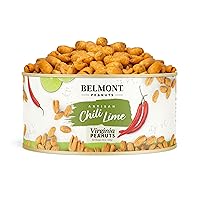 Vista 22 de Belmont Peanuts Cacahuetes de Virginia con sabor a sal marina gourmet y pimienta negra, 25 oz (2 Pack) – Solo 4 ingredientes simples, sin
