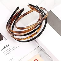 Vista 6 de WILLBOND 6 diademas de plástico para mujer, diadema fina con dientes, bandas lisas para la cabeza para Halloween, Navidad, cabello de mujer