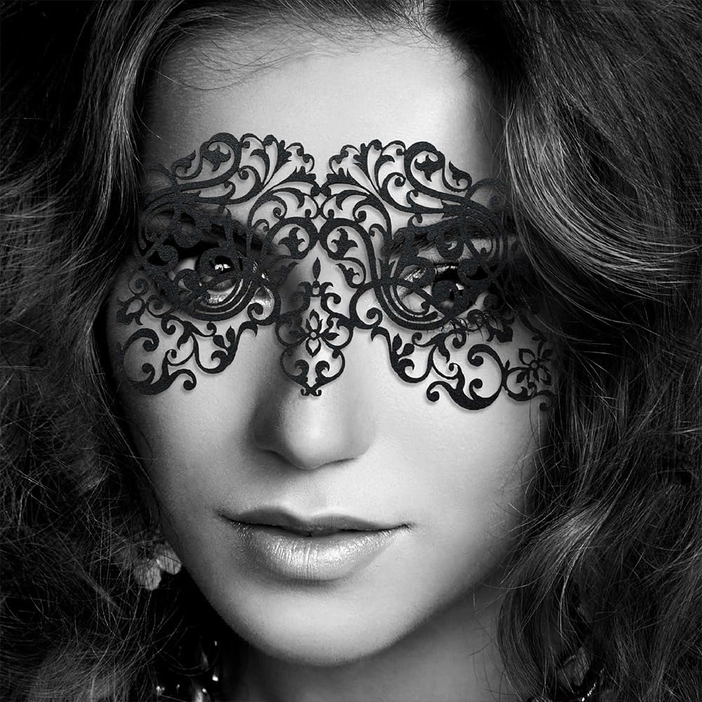 Bijoux Indiscrets Dalila Mascarade Masque Vinyle Adhésif souple confortable Lingerie Sexy Cadeau