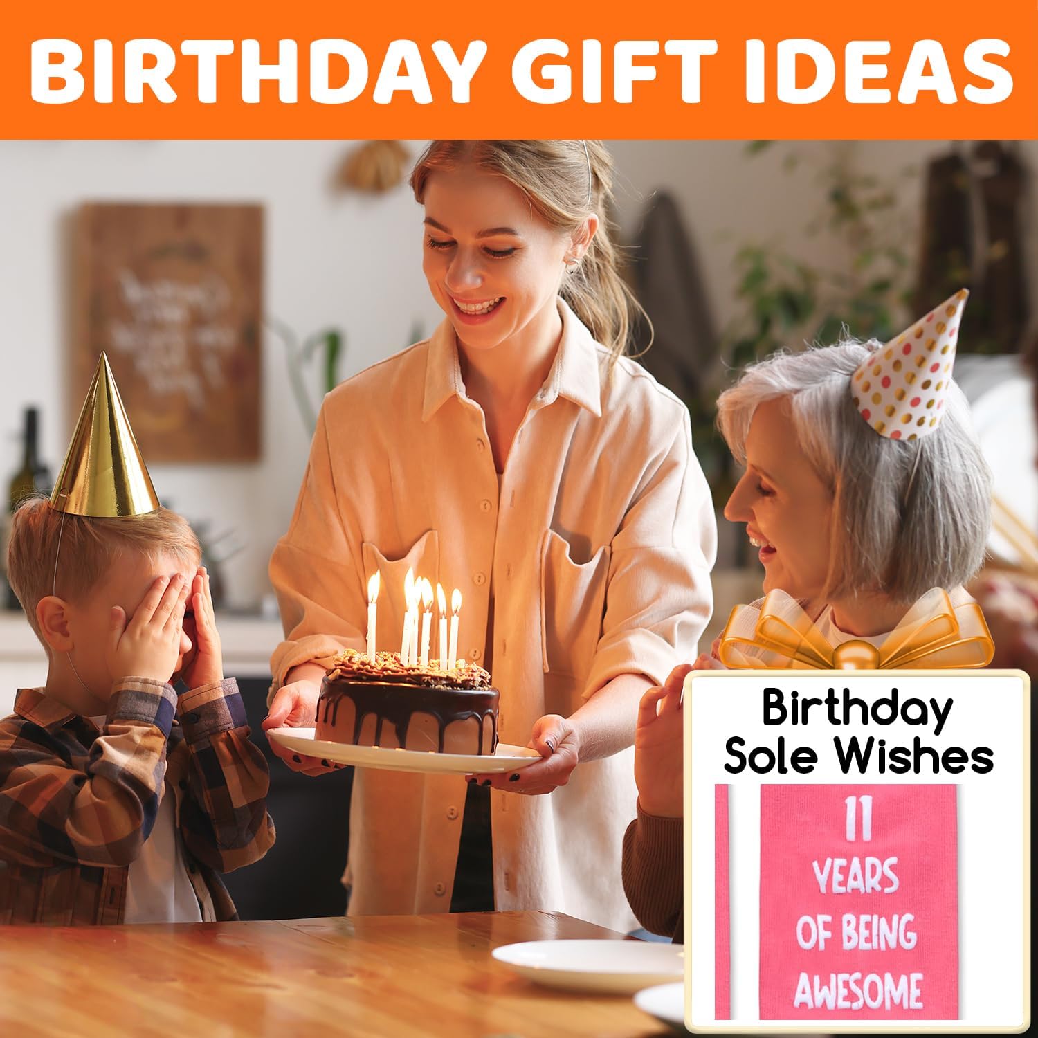 Zmart Birthday Gifts Idea for Girl - Preteen Socks for Kids Girl Age 8-12, Pink - Image 3