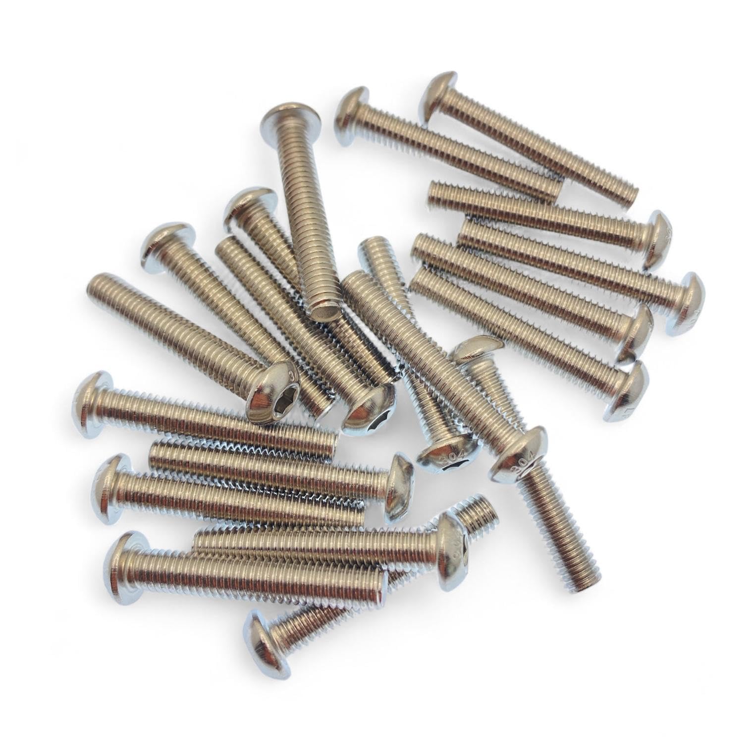 Rubigo M6 Bolts, M6 x 35mm Hex Socket Button Head Machine Bolts - Image 2