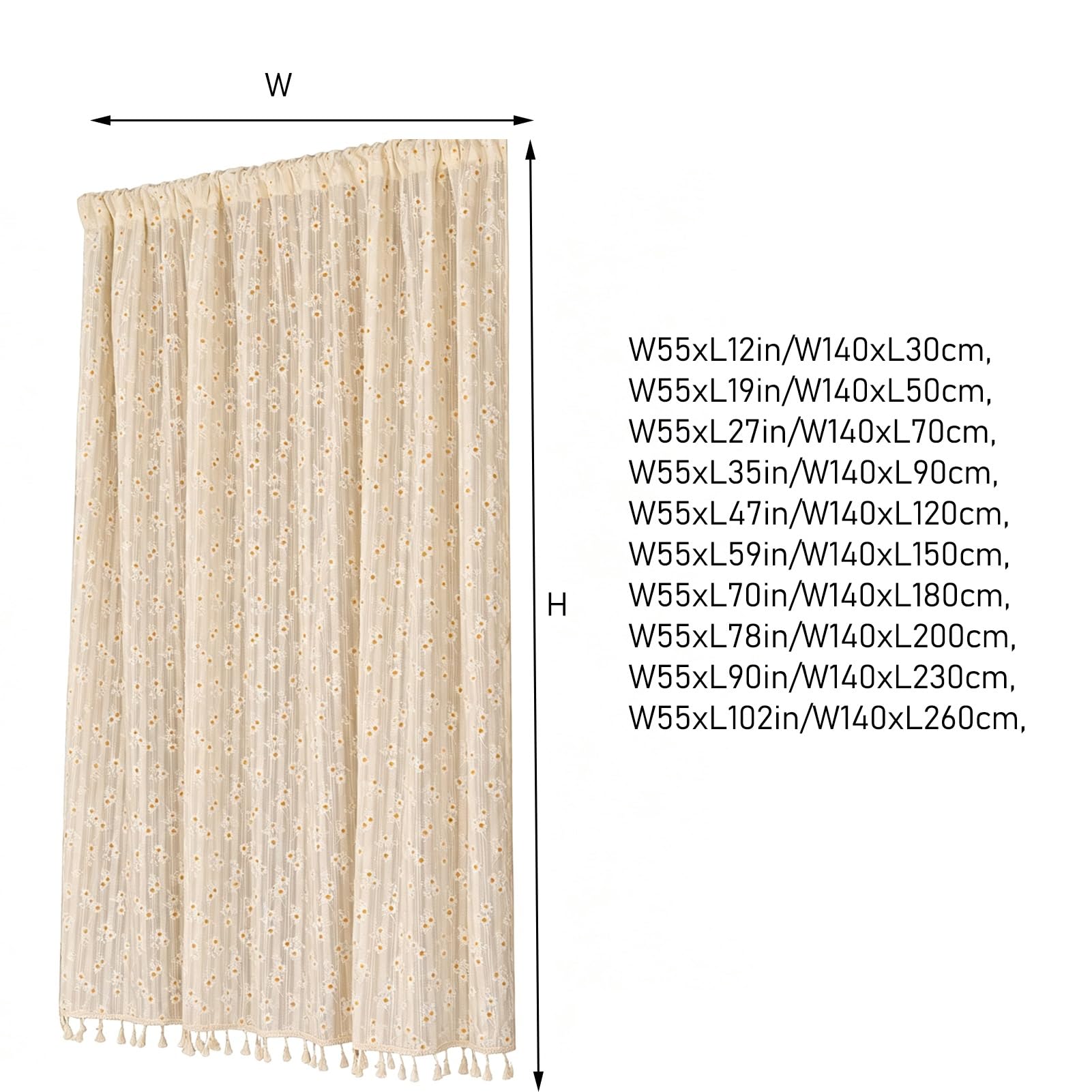 Rideaux de Cuisine pour Demi-FenêTre,Rideaux Courts Filtrant LumièRe
