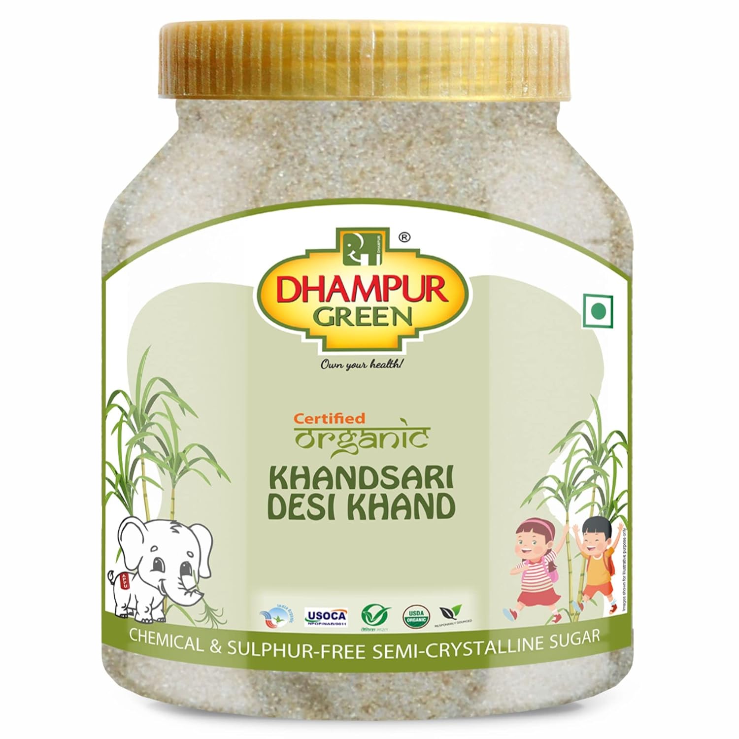 Dhampur Desi Khand Khandsari Sugar 750g Grocery