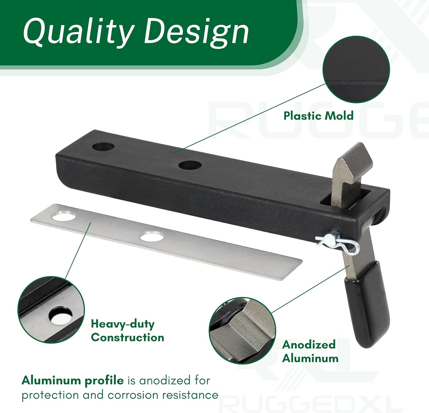 RuggedXL Replacement Latch Kit for Truxed0 1117424 - LAT70798-2 Pack