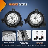 Vista 43 de Nilight Conjunto de luces antiniebla compatible con Ford Focus SVT 2002 2003 2004 2005 2006 Ford Focus SVT 2005-2007 Ford Escape 2003-2004 Ford