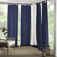 Elrene Home Fashions Matine - Tenda a pannello resistente alle intemperie per interni ed esterni