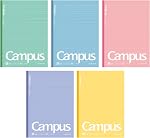 KOKUYO Composition Les carnets de notes, 5 Pack Campus Semi-B5 Comp Livre avec A 7mm Dot règle, 30 Feuilles, Carnet scolaire classique, Cartable journal pour les femmes Étude Note Prise (NO-3CATNx5)