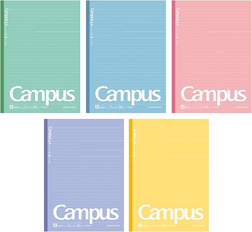 Miniatura 3 de Kokuyo Campus cuaderno a lunares B5 30 hojas de 14 pulgadas 5 unidades colores