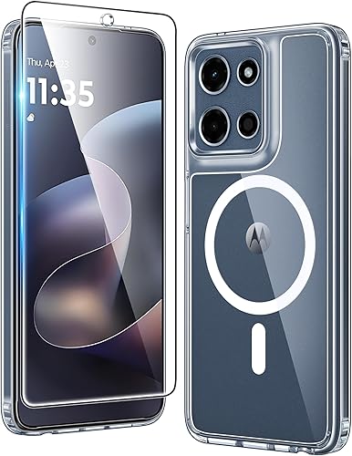 Miniatura 185 de FNTCASE para iPhone 15 Funda Transparente: Fundas para iPhone 14/13 Compatibles con Magsafe, Funda Anti-Amarilleo, Grado Militar de Protección