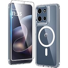 FNTCASE for Moto G 2026/2025 Case Moto G Play 2026 Clear Magnetic Case