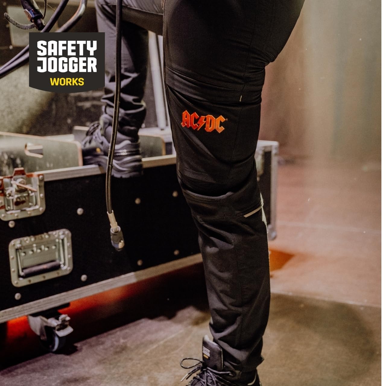 SAFETY JOGGER Arbeitshose mit AC/DC Logo Herren und Damen - Pants - Berufshose