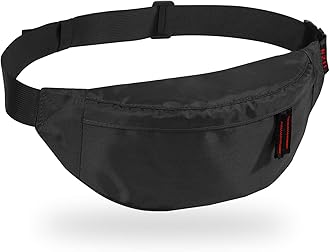 Running waist pack,Fanny Pack for Men Women,Lightweight Belt Bag for Travel Sports Hiking (355 Blak)