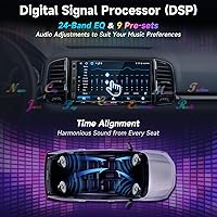 Vista 7 de A5L 2G+32G Android Doble DIN Estéreo y cámara de respaldo, 7 pulgadas CarPlay inalámbrico y Android Auto pantalla táctil de radio para coche