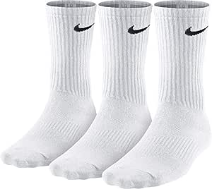 NIKE(ナイキ) Performance トレーニング用クッションソックス クルー丈 3組セット Large (W: 10-13, M: 8-12) ホワイト
