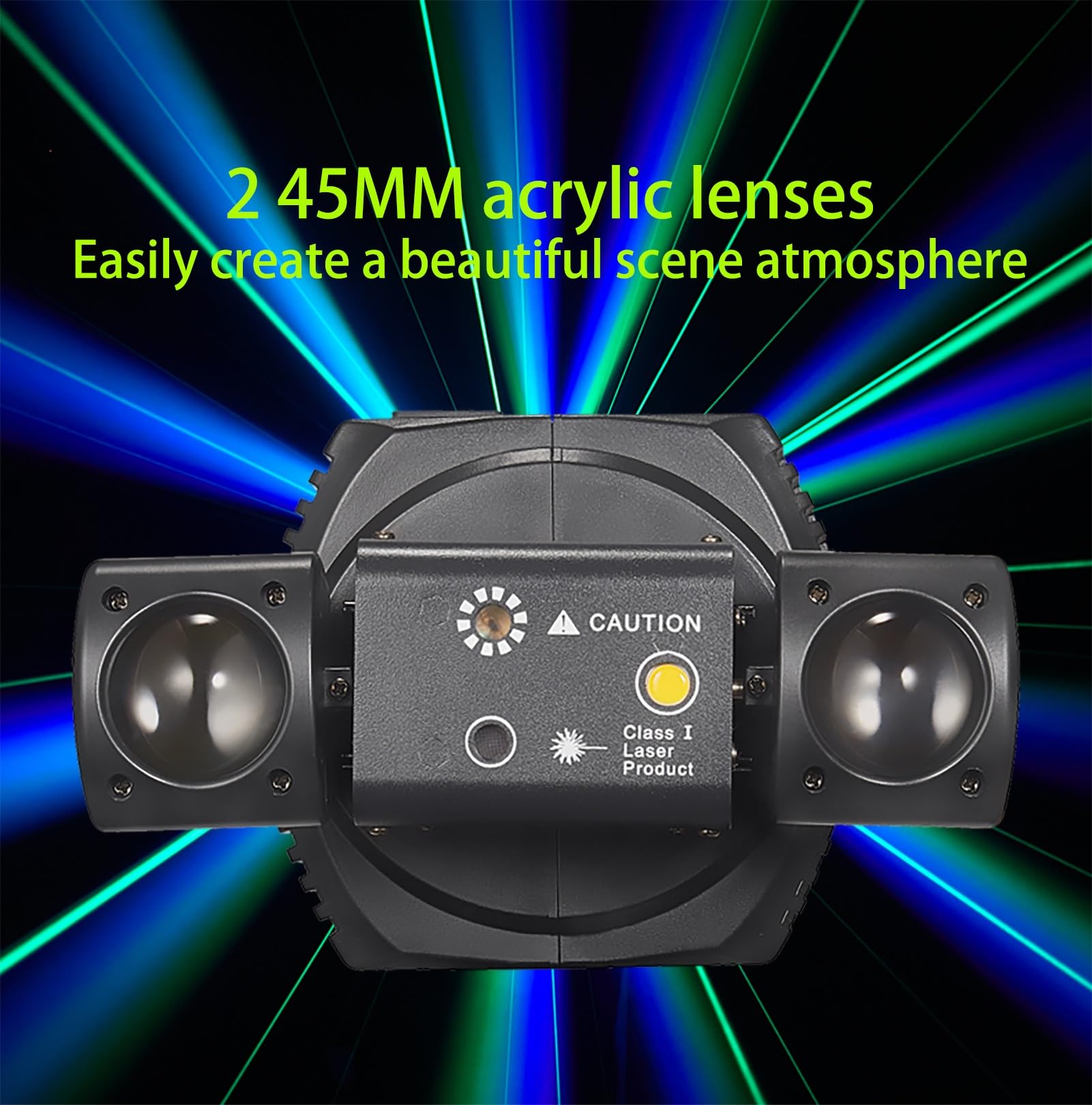 Laserowa Lampa Błyskowa Led Disco Party Z Pilotem Dj-skim Automatyczne Działanie, Tryb Sterowania Głosem Sterowanie Sygnałem Dmx512 Dekoracja Świąteczna Ktv Na Halloween