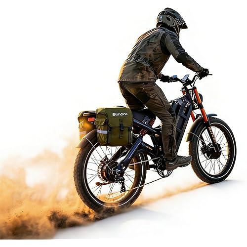 eAhora Romeo Pro 3 Electric Bike for Adults, 5600W 50MPH Dual Motor Ebike, 60V 80AH 250Miles Long Range Electric Bike, 26" *4.0 Fat Tire Electric Mountain Bike Full Suspension Off-Road E-Bike
