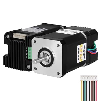 Nema 17 Closed Loop Stepper Motor with Integrated Closed Loop Stepper Driver 1.8  2 Phase 0.7Nm99.13oz in High Torque Bipolar 1.5  2.0A 82mm Cable 0.3M for 3D Printer DIY Robot