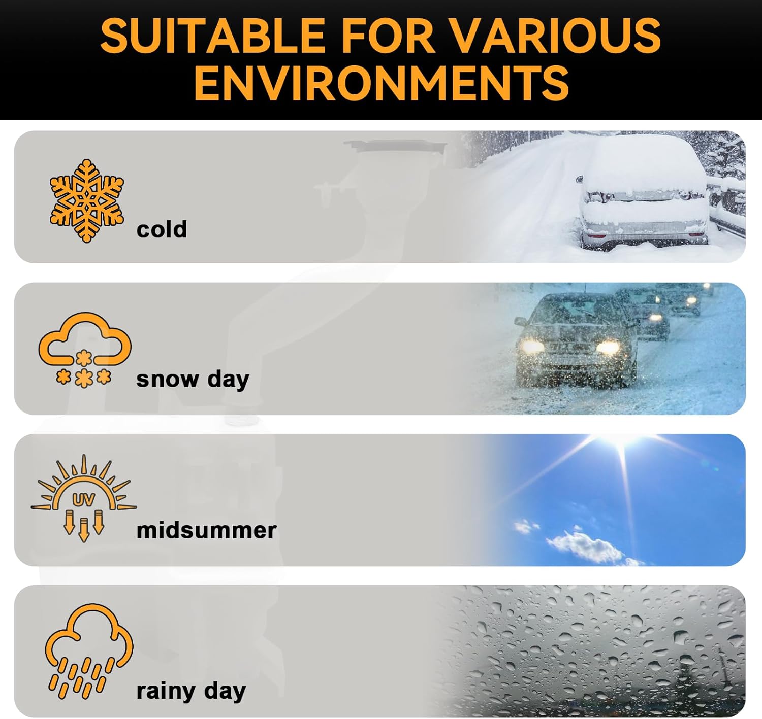 Windshield Washer Reservoir for Toyota 4Runner 2010-2021 with Cap/Washer Pump/Filler Neck and Hose, TO1288202