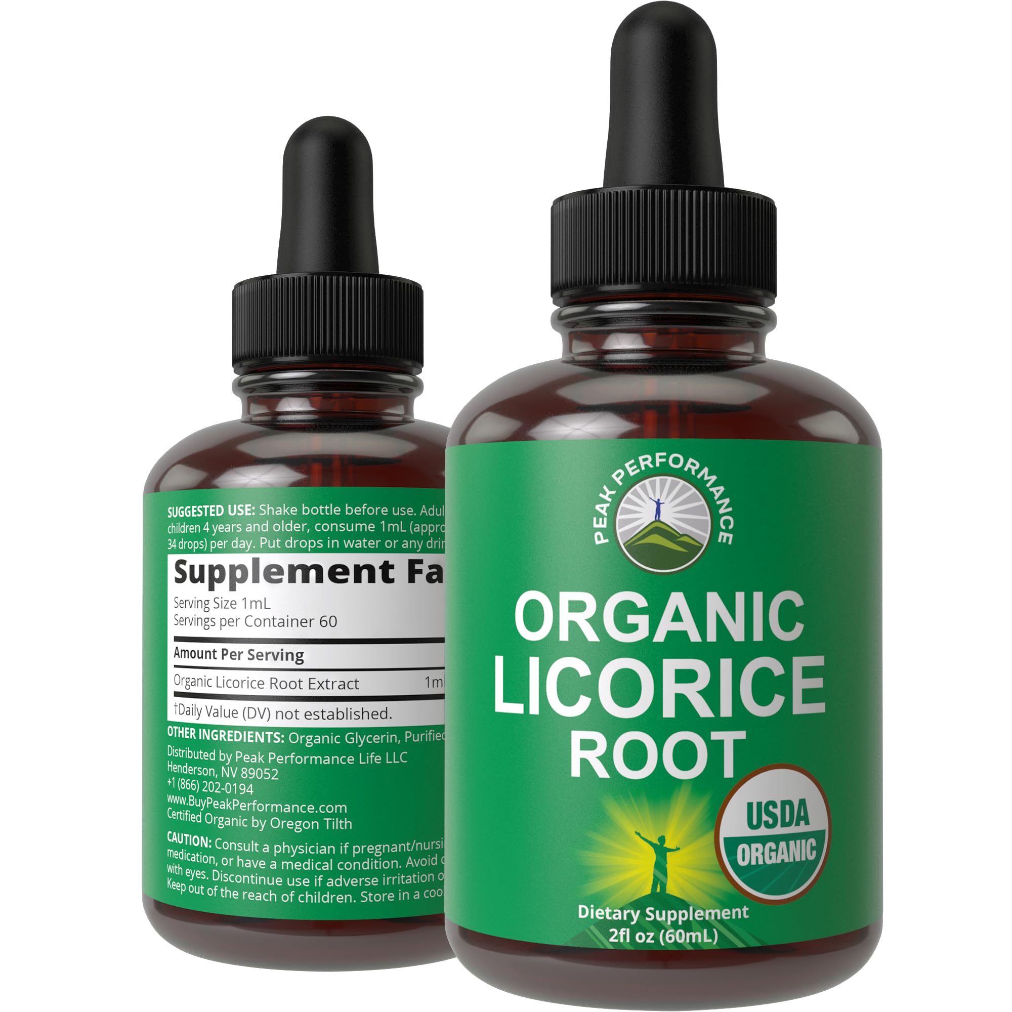 USDA Organic Licorice Root Extract Liquid Drops Supplement. Vegan Tincture for Digestion + Respiratory Health. Root Oil Herb Licorice Extract. Zero Sugar, Gluten Free Supplements for Women and Men