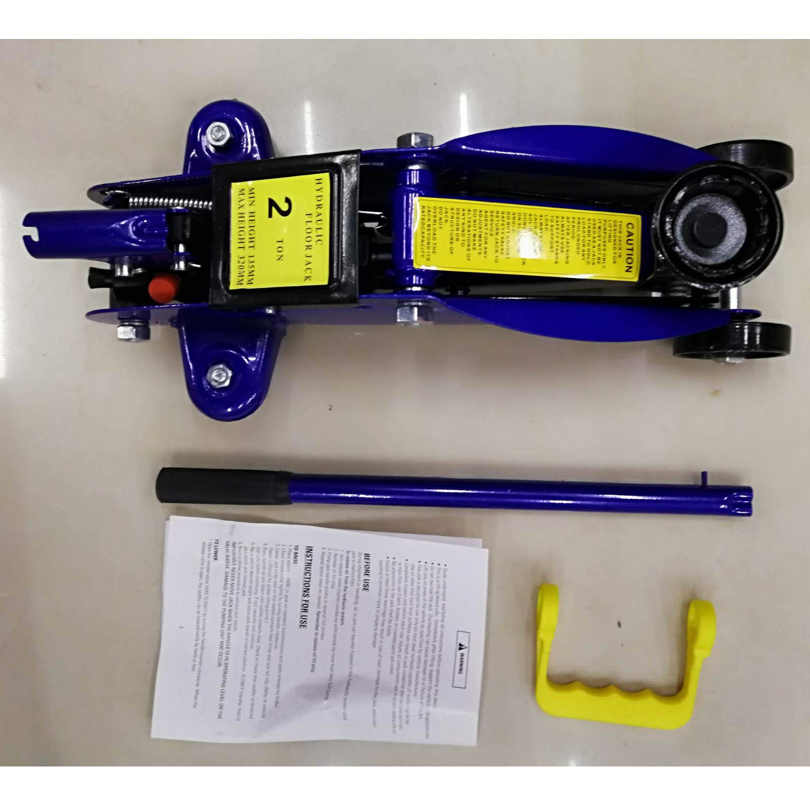 Cric idraulico a carrello Unicraft RWH 2.5 alzata rapida, portata 2,5
