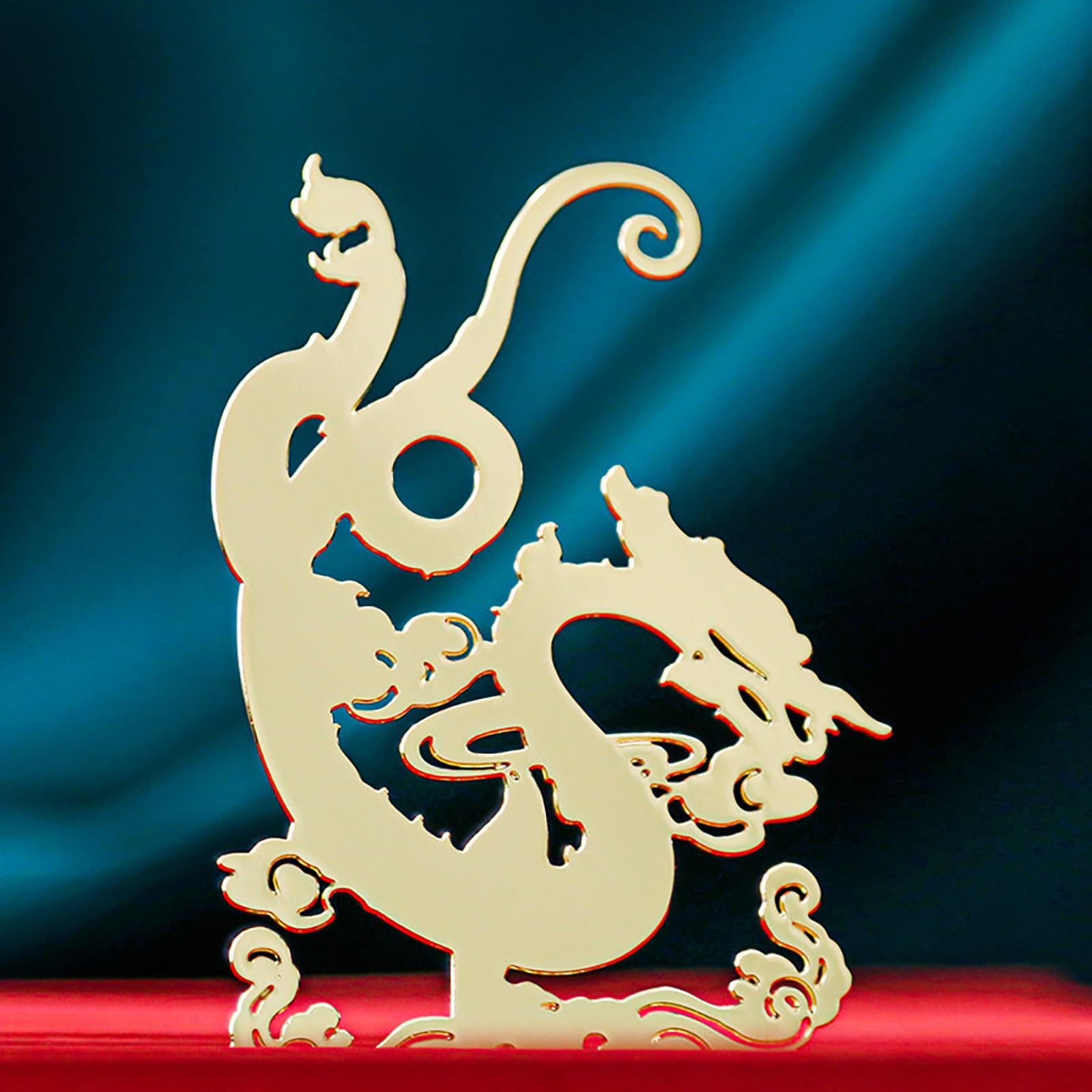 Marque-Page, Signets Loong Signets d'art en métal de Style Chinois Signets Creux
