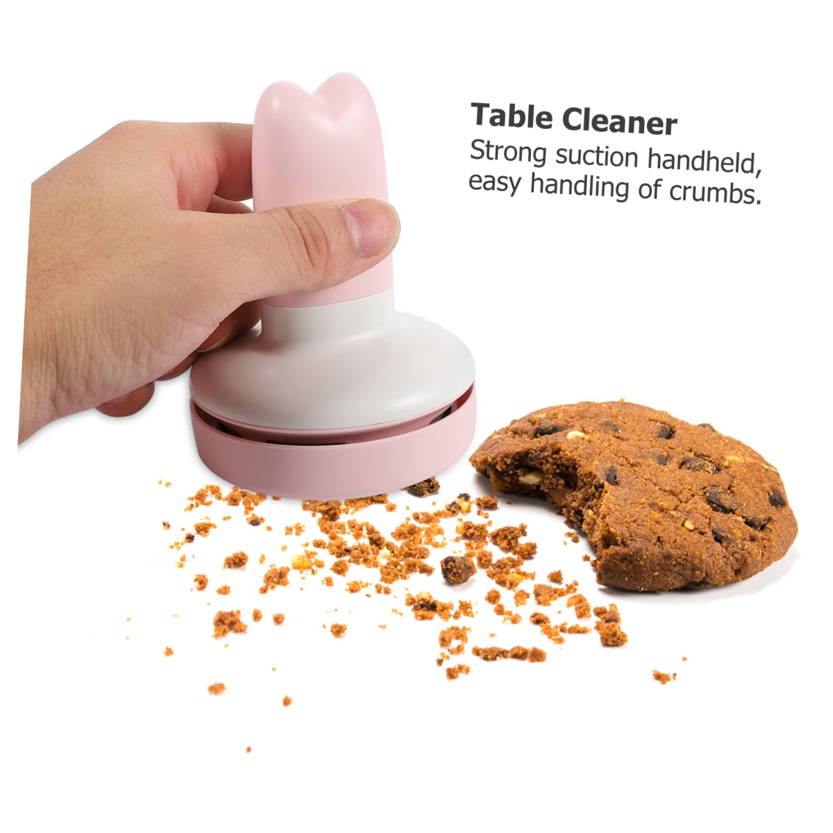 OSALADI Handheld Vacuum Cleaner Handheld Vacuum Cleaner for Desk Collector Dust Desk Table Dust Collector Pink Abs