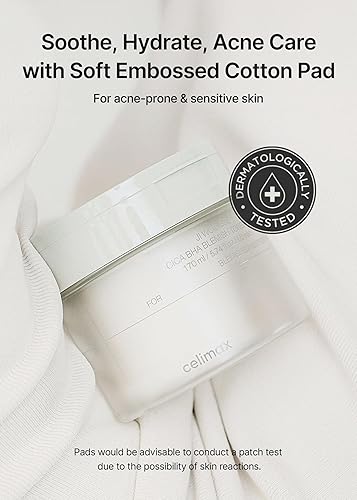 Miniatura 4 de celimax Ji.Woo.Gae Cica BHA - Almohadilla de tóner para manchas  Almohadillas exfoliantes hidratantes e hidratantes para pieles mixtas grasas, para