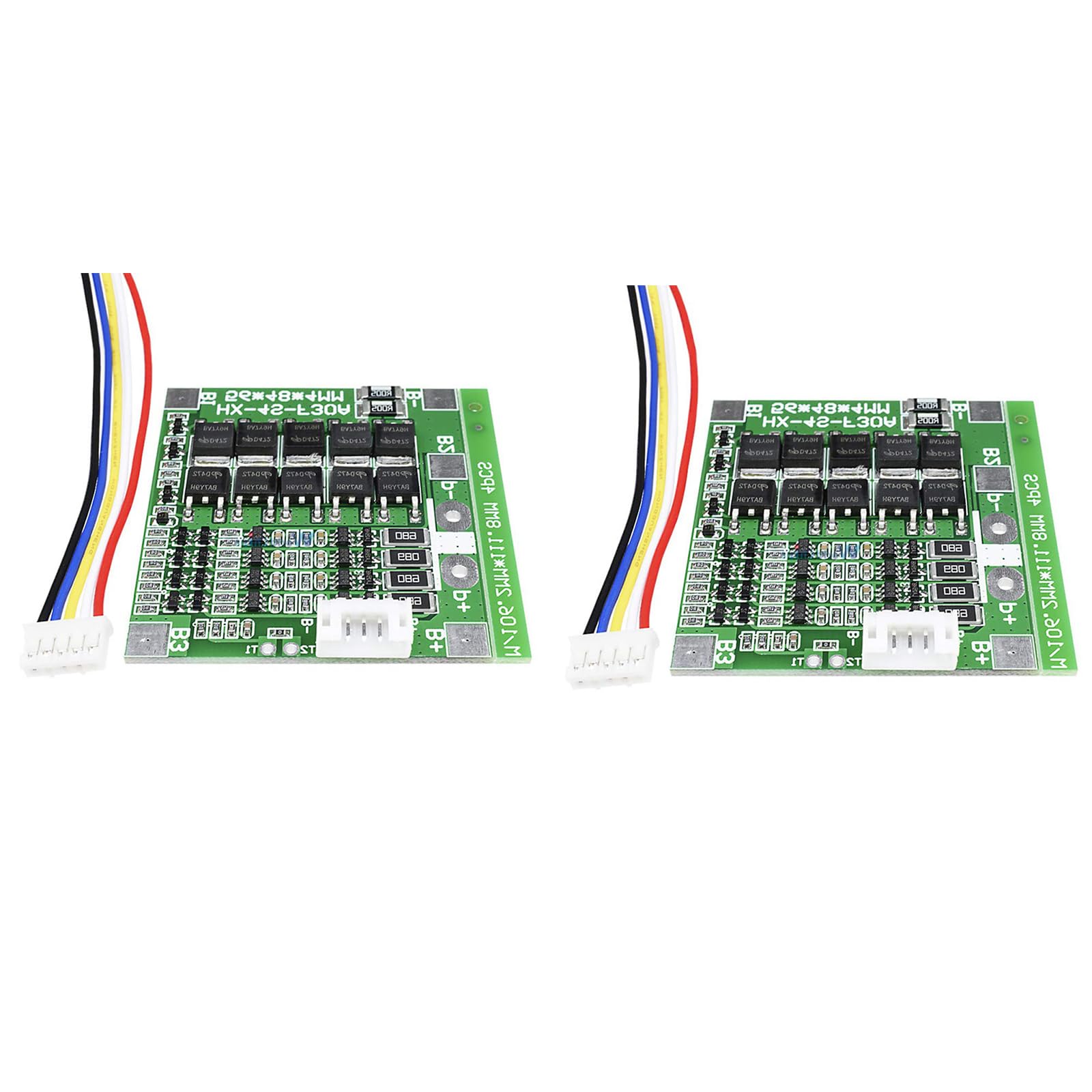 Paquete de 2 baterías de iones de litio BMS PCB de 14.8 V 4S 30 A 18650 con equilibrio de batería