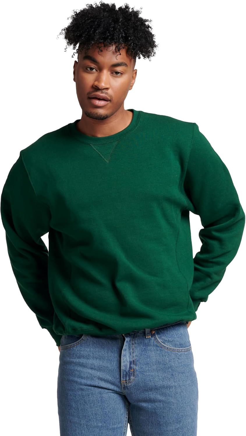 Russell Athletic Men's Dri-Power Fleece Sweatshirts, Moisture Wicking, Cotton Blend, Relaxed Fit, Sizes S-4X - Image 2