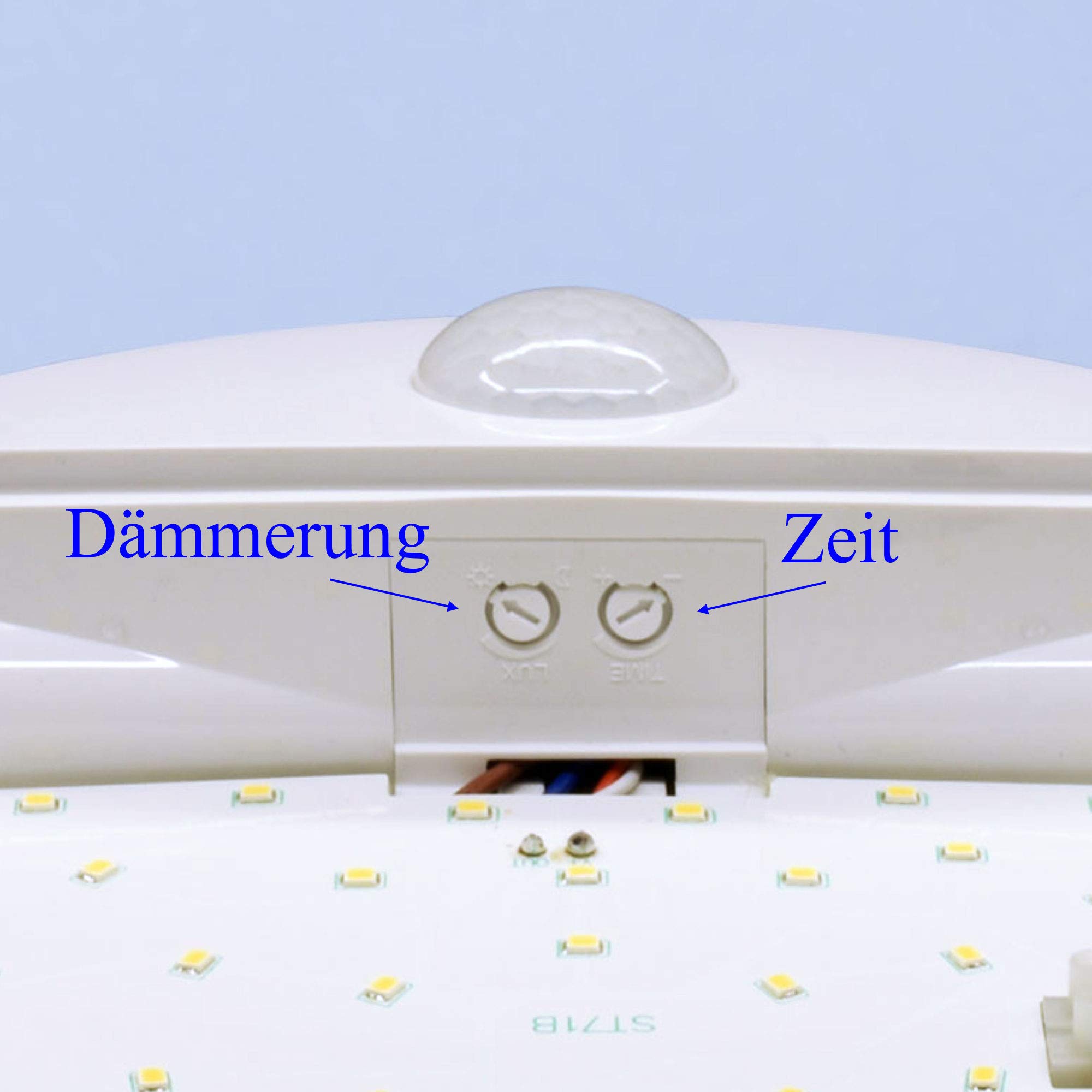 Maxkomfort 2er Set LED Außenwandleuchte TOPAZ mit Bewegungsmelder 15W – IP44 Außenlampe 4000K neutralweiß – moderne Wandlampe 1050 Lumen für Haus & Garten