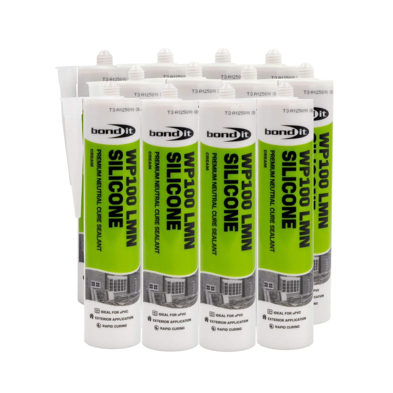 Bond-It WP100 Neutral Cure Silicone Oxime Sealant (x 12) - Cream