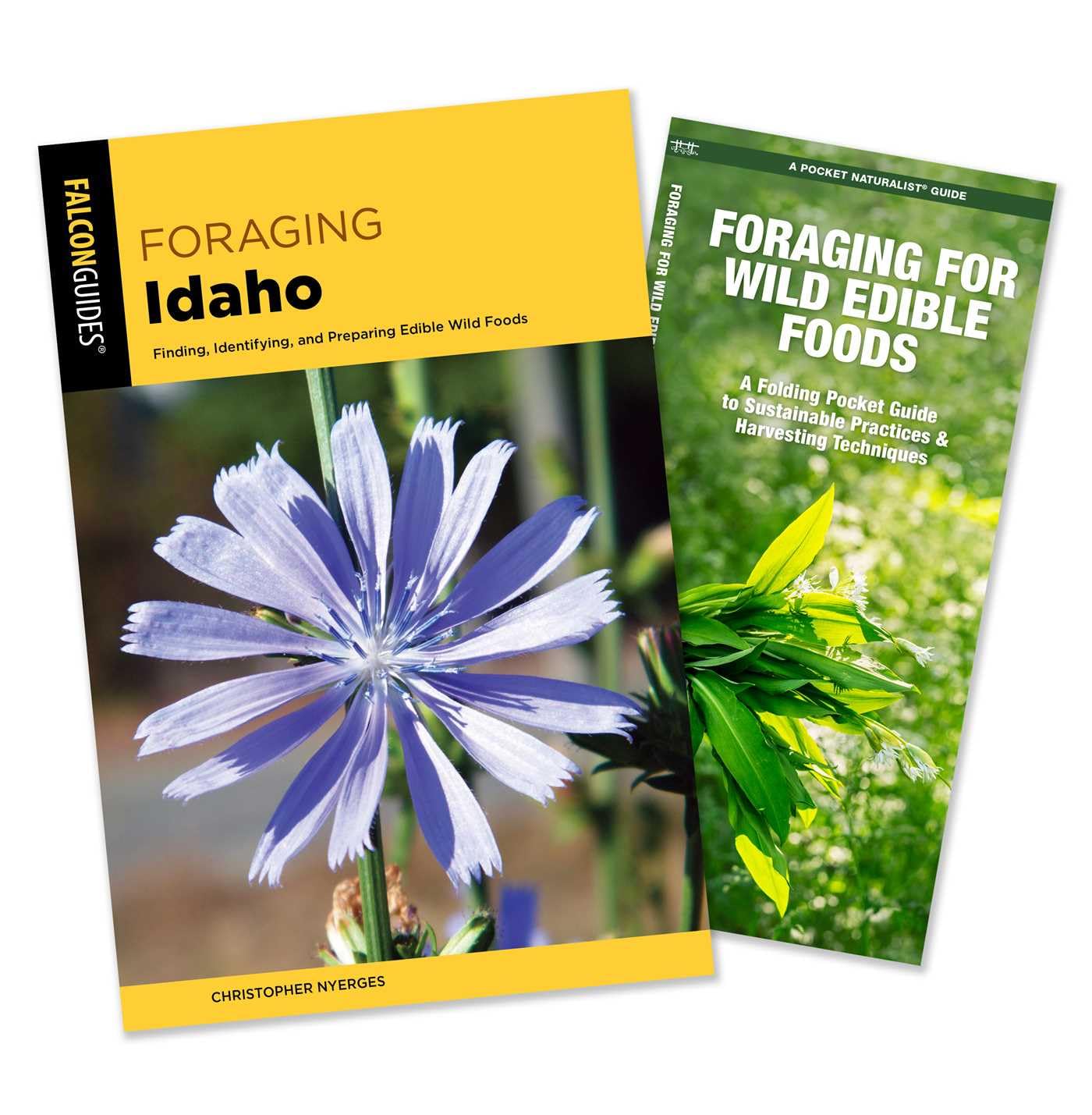 Foraging Idaho Guidebook and Folding Pocket Guide Bundle: Finding, Identifying, and Preparing Edible Wild Foods