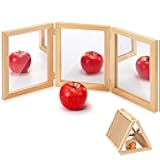 Montessori Mirror Reggio Emilia Classroom Materials Early Education Foldable Safe Acrylic 3 Panels Unbreakable Mirror for Kindergarten Daycare Home School Preschool Infant Coordination