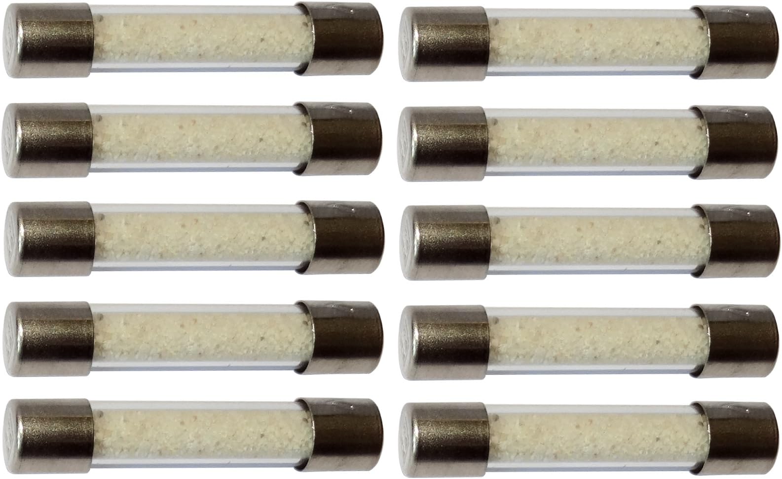 AERZETIX: Set of 10 Time Delay Glass Fuses 6.3x32mm 220V 250V 10A