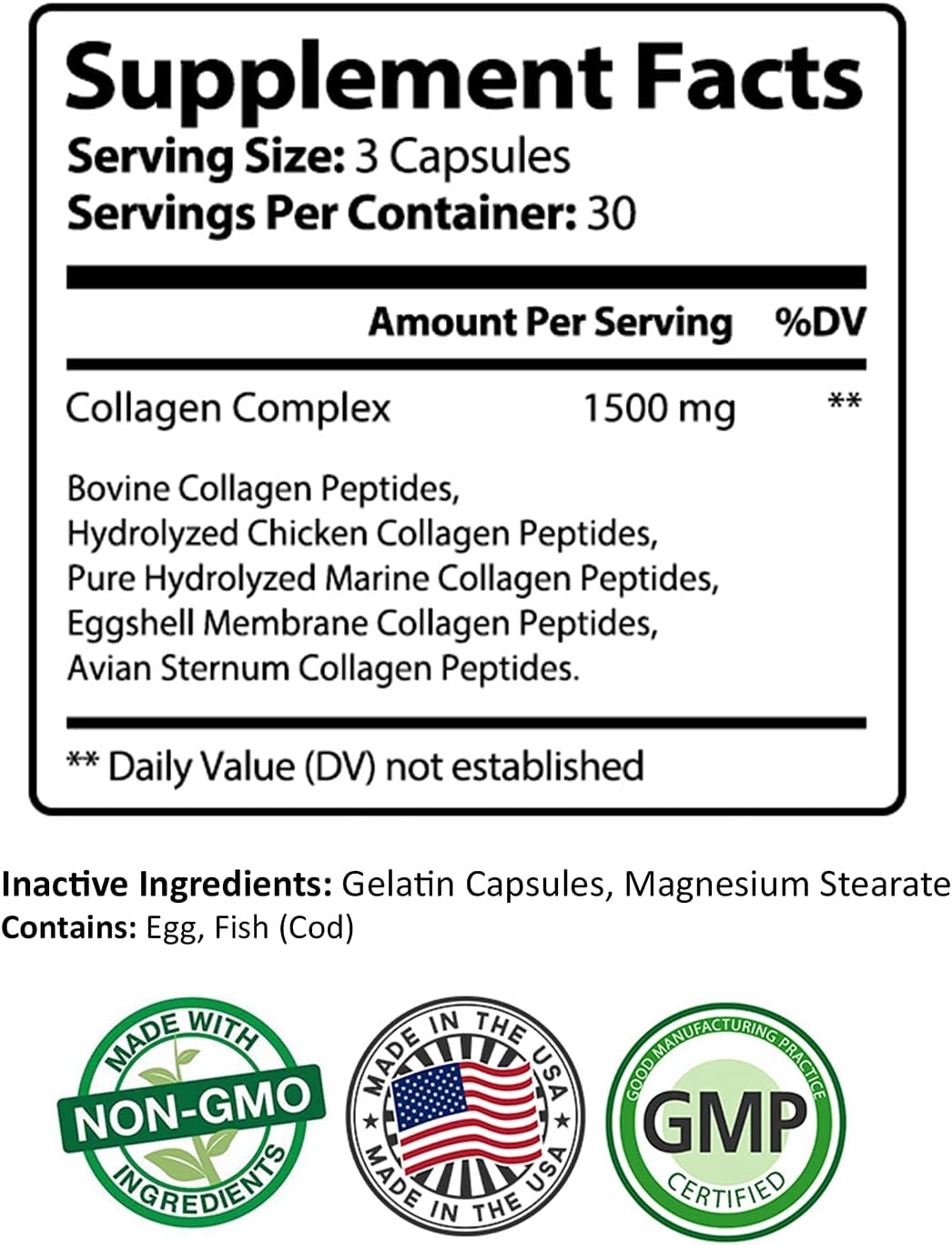 PureNature Collagen Ultra Complex Types I, II, III, V & X 90 Capsules (1)